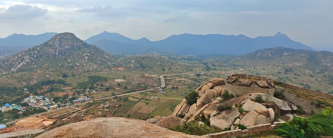 View from Gudibande fort